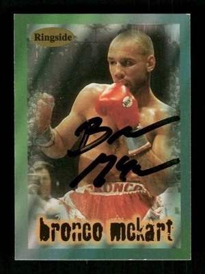 1996 Ringside 33 Bronco McKart signed auto autograph  BXCP59 - Image 1 of 2