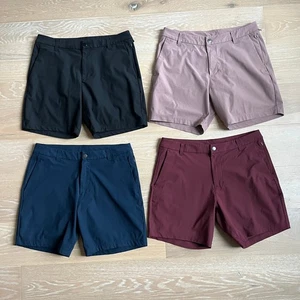 Lululemon Men's Commision Classic-Fit 7" Shorts Warpstreme Bundle of 4 sz 32 - Picture 1 of 6