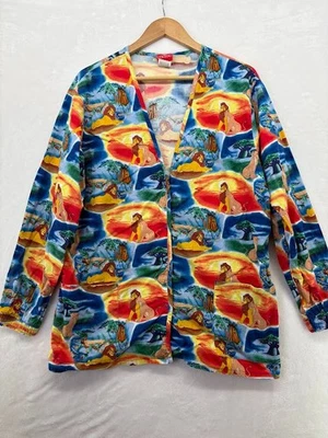 Chaqueta Médica Rey León Disney Talla Mediana Bolsillos Abotonados Sin Desvanecimiento Foto 1 de 4