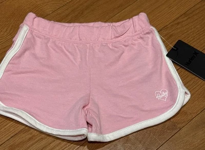 Pantalones cortos Hurley 3T rosa/blanco para niñas Foto 1 de 4