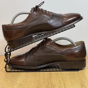 Scarpe uomo Trickers International UK 9 (US10) pelle marrone scamosciata dettaglio Oxford - Foto 1 di 8