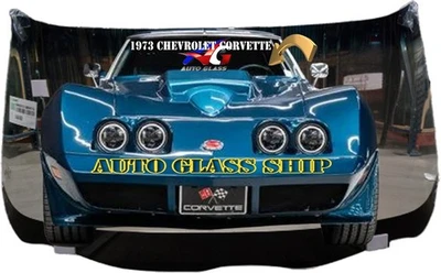 Chevrolet Corvette 1973-1976 cupé de 2 puertas y parabrisas convertible DW00812GBN Foto 1 de 4