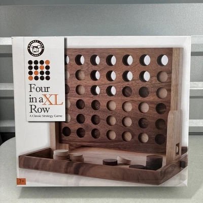 Rustic XL Wood Connect Four Game by MONKEY POD GAMES *NEW* - Image 1 of 4