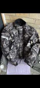 Spada Camo Motorcycle Jacket Xl Armoured Shoulders/Elbows & Back Protection VGC - Picture 1 of 2