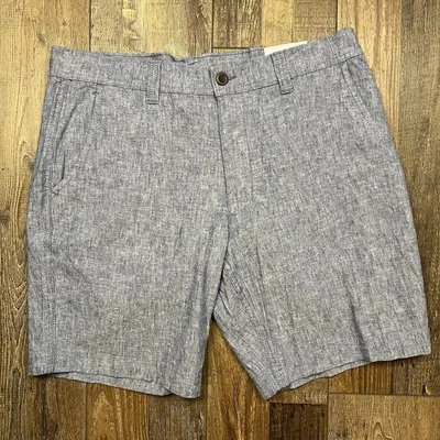St John’s Bay, Navy Linen Short, Men’s Size 34, Chino, Stretch, NWT - Image 1 of 4