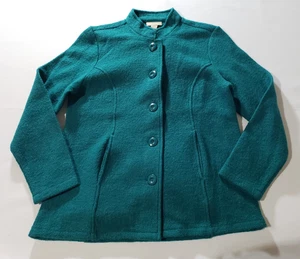 Giacca blazer Appleseed's 100% lana donna Petite taglia PM tasche con bottoni - Foto 1 di 5