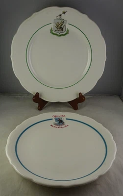 2 platos vintage de restaurante - MacDill AFB Officer's Club + Drake Hotel Foto 1 de 3