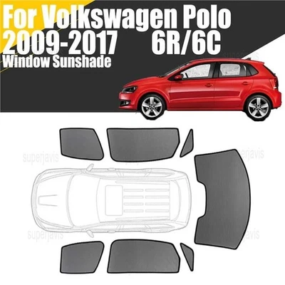 Magnetic Window Sunshade For VW Polo 2009-2017 Mesh Windshield Frame Curtain - image 1 of 4