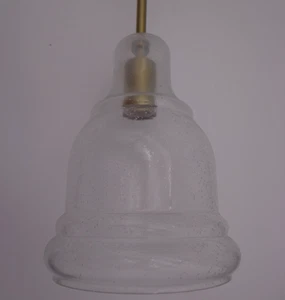 Toltec Lighting Palisade 1 Light Pendant New Age Brass Seeded Glass - Picture 1 of 7