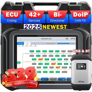 Herramienta de escáner bidireccional OBD2 de diagnóstico de automóvil XTOOL D9 BT usada mapeo de topología - Imagen 1 de 12