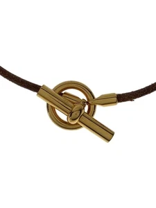 HERMES Other Accessories Choker Grenan Leather Used - Picture 1 of 5