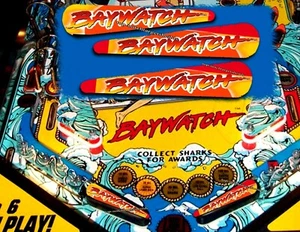  BAYWATCH Pinball Flipper Armour Mod-3 piece set - Picture 1 of 1