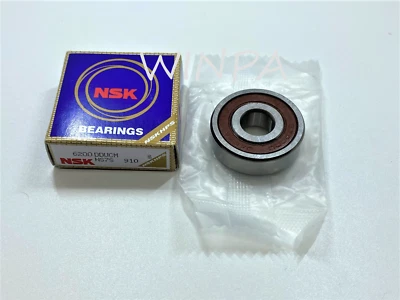 1 x 6200 2RS / DDUCM NSK Double RUBBER SHIELDED BALL BEARING 10X30X9MM NEW - Image 1 of 2