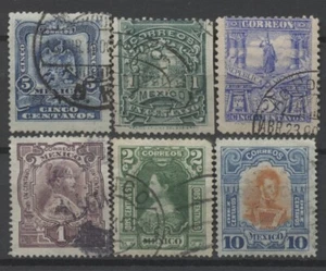 No: 132412 - MEXICO - LOT OF 6 OLD STAMPS - USED!! - Picture 1 of 1