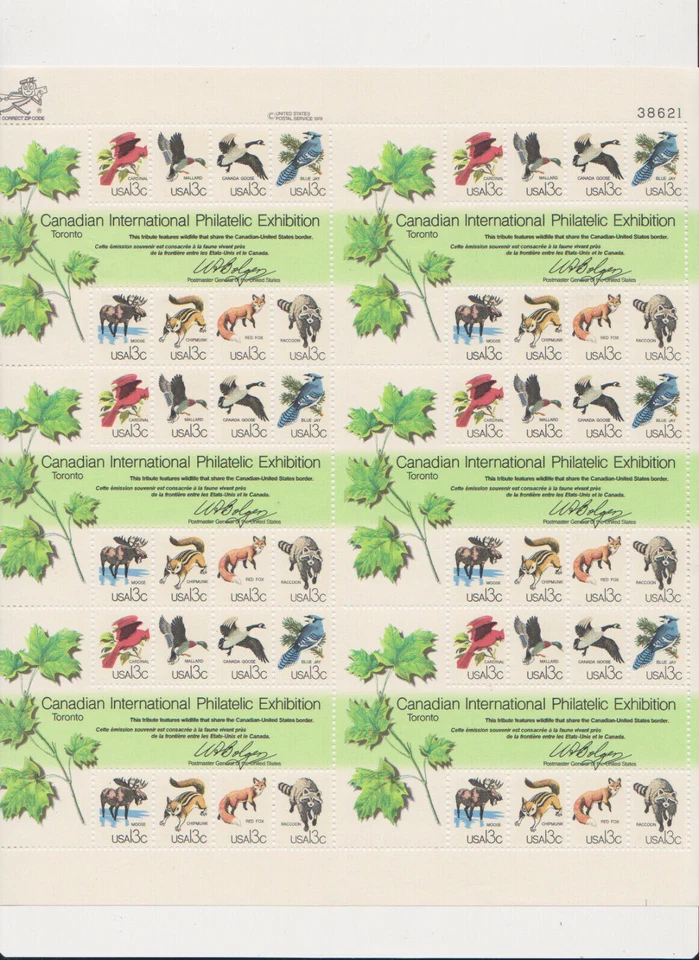 US 1978 CAPEX Sheet Mint NH - Image 1 of 1