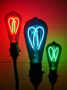 Light Bulbs - Antique Replica Light Bulbs - LED Double Loop - Color Variety - Picture 1 of 12