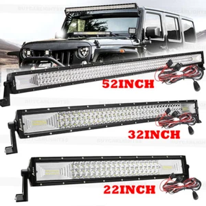 52 inch LED Work Light Bar Combo Beam Driving Lamp/ 32" Light Bar/ 22" Light Bar - Picture 1 of 31