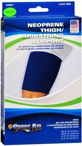 Sport Aid SA9041 Neoprene Thigh Hamstring Support Latex Free Medium 1ct 3 Pack - Picture 1 of 2