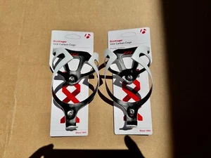 PAIR Bontrager XXX Carbon Fiber Water Bottle Cage, Matte White, 20g - NEW!!! - Picture 1 of 3