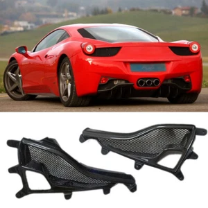 Real carbon fiber Rear Fog Light Lamp Cover Trim For Ferrari 458 2011-2016 - Picture 1 of 5