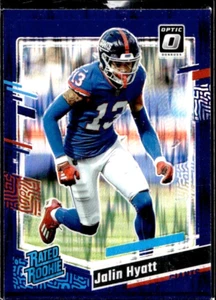 Jalin Hyatt - Rated Rookie - 2023 Donruss Optic - Blue Prizm #279 - Bild 1 von 2