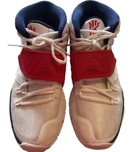Nike sneaker mens size 8 Kyrie 6 USA Red White Blue Basketball Shoes BQ4630-102 - Picture 1 of 9