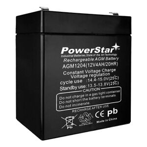 PowerStar Replaces CA1240 12V 4Ah SLA Alarm Battery CA-1240 Honeywell ADT