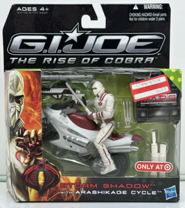 GI Joe The Rise of Cobra · Storm Shadow with Arashikage Cycle Figure 2009 Hasbro - Picture 1 of 16