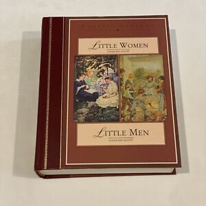 Little Women & Little Men by Louisa May Alcott Hardcover 1995 Classic Library