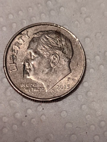 2013 P Roosevelt Dime Error Multiple Errors Cover