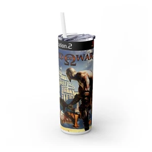God of War PS2 Tumbler Cup Stainless Steel 20 Oz - Picture 1 of 3