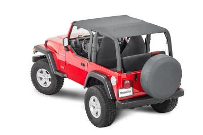 Fabricante de sombras de vinilo Bimini Top Plus para Jeep Wrangler TJ 1997-2006 Black Diamond Foto 1 de 4
