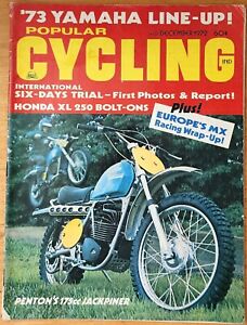 Popular Cycling December 1972 Vintage Motocross Dirt Bike Magazine Penton 175cc
