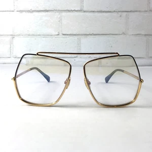 MAX MARA MM5118-B NEW $291 Shiny Deep Gold Women's Eyewear  58/14/135 Glasses - Picture 1 of 10