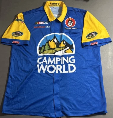 Camiseta deportiva Camping World Good Sam Service Team Simpson NASCAR Sunoco talla XL Foto 1 de 3