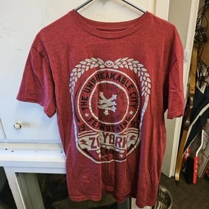 T-shirt Zoo York Heathered Maroon taglia XL - streetwear, skate, casual - Foto 1 di 3