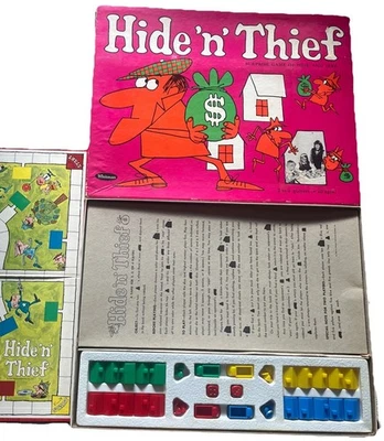 Hide ‘n’ Thief Whitman Board Game 1965 Whitman Hide & Seek Cops Robbers Vtg 60s - Image 1 of 4
