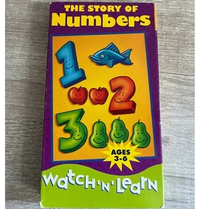 The Story of Numbers VHS Watch 'N Learn Educational Video for Kids Ages 3 6 Pres - Picture 1 of 3
