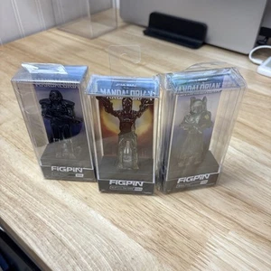 Lot Of 3 Star Wars The Mandalorian Figpin Dark Tropper IG-11 Boba Fett - Picture 1 of 5