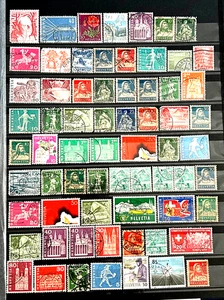 Switzerland Stamps Helvetia lot of 67 Stamps used /34 - Picture 1 of 1