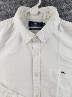 Vineyard Vines Oxford Slim Fit Tucker Button-Down Large Cotton Spandex OCBD Men - Image 1 of 4