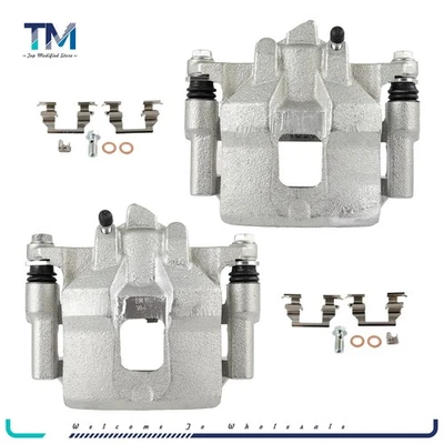 Pair Front Brake Calipers w/ Bracket For 1998 - 2002 Chevrolet Prizm L4 1.8L - Image 1 of 4