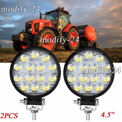 圆形 4.5 英寸白色 LED 工作灯头适用于久保田久保田拖拉机 — 第 1/4 张图片