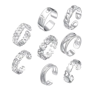 8PCS Fashion Opening Knuckle Women Toe Decoration - Picture 1 of 11