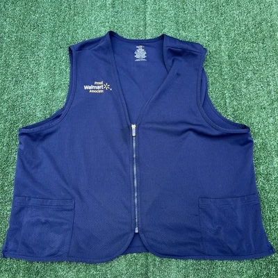 Walmart Proud Associate Vest Adult 2XL Navy Blue Work Uniform Employee - Image 1 of 4