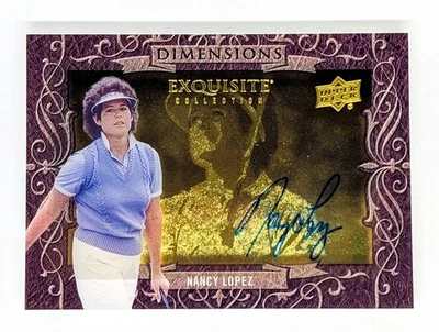 2014 Exquisite Collection Dimensions Autographs #DNL Nancy Lopez - Image 1 of 2
