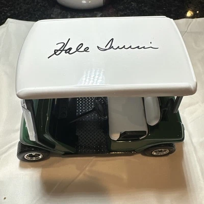 Hale Irwin 亲笔签名 1/16 比例高尔夫球车硬币银行带真品证明 — 第 1/4 张图片
