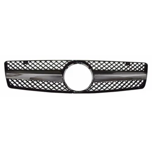 Front Grille For Benz SL W129 R129 SL500 SL600 SL-Style 1990-2002 Chrome + Black - Picture 1 of 4