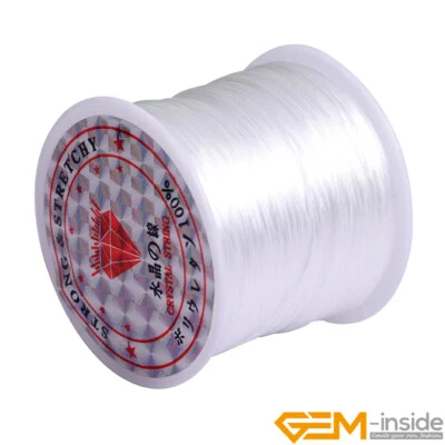 60 Yards 0.6mm Elastic Sewing Thread Machine Bobbin Craft Use For Sewing Beading - Image 1 of 4