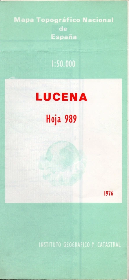 MAPA TOPOGRAFICO "LUCENA" 989 ESCALA 1:50000 # 1152 - Imagen 1 de 1